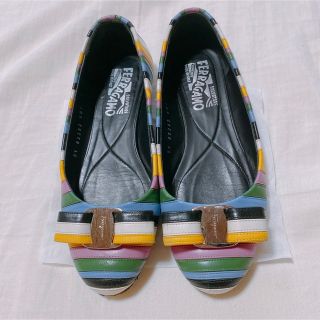 サルヴァトーレフェラガモ バレエシューズ(レディース)(シルバー/銀色