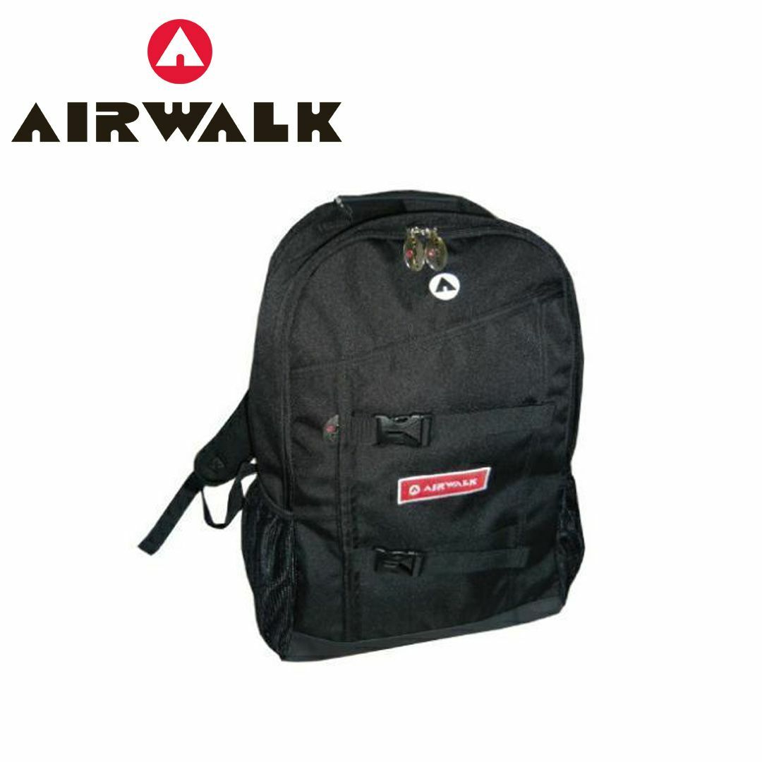 AIRWALK(エアウォーク)のA1550014　エアーウォーク　リュック　デイパックサック　ブラック メンズのバッグ(バッグパック/リュック)の商品写真