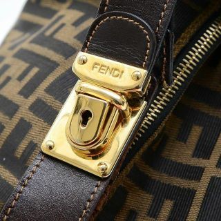 FENDI - フェンディ ズッカ バニティ ワンショルダー ハンドバッグ