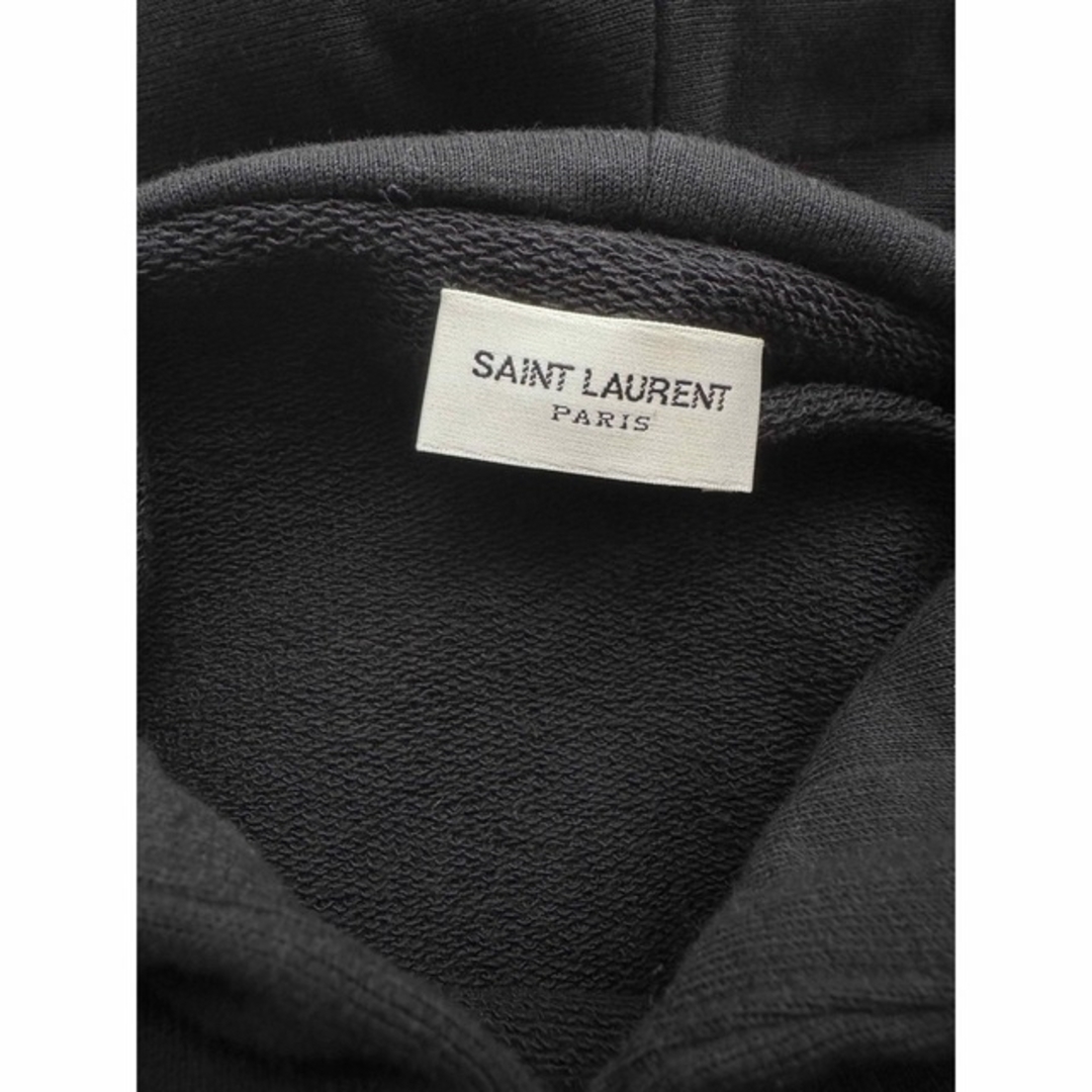 Saint Laurent(サンローラン)の新品未使用　サンローラン　ロゴ　フーディー　パーカー　XS ブラック レディースのトップス(パーカー)の商品写真