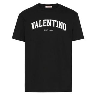【VIP価格】VALENTINO フロントロゴ コットン Ｔシャツ Valentino Garavani men's Logo cotton T-shirt - buy for