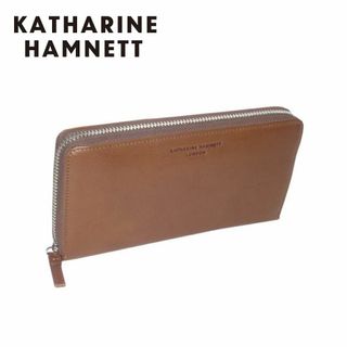 キャサリンハムネット(KATHARINE HAMNETT)の490-57007　【キャサリン ハムネット】長財布　ブラウン02　『新品』(長財布)