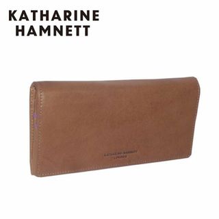 キャサリンハムネット(KATHARINE HAMNETT)の490-57006　【キャサリン ハムネット】　長財布　ブラウン02　『新品』(長財布)