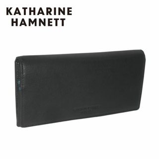 キャサリンハムネット(KATHARINE HAMNETT)の490-57006　【キャサリン ハムネット】　長財布　ブラック01　『新品』(長財布)