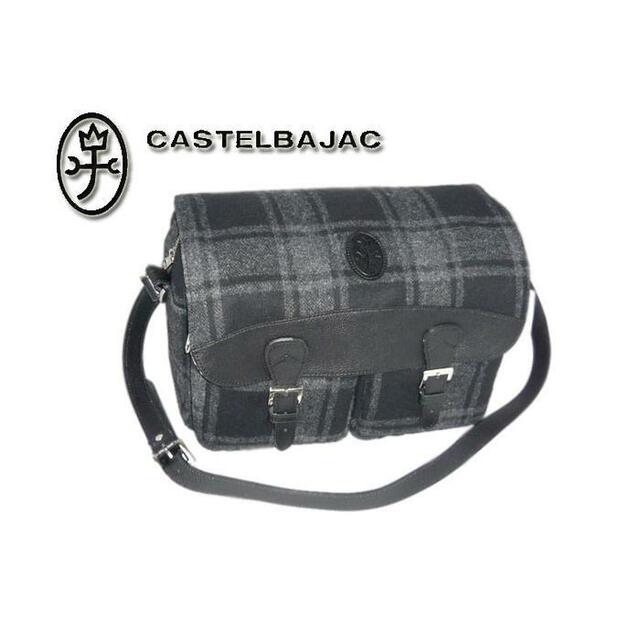 23903-129【CASTELBAJAC】ショルダーバッグ ブラックチェック 16850円