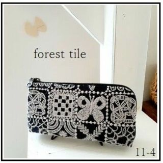 【専用⓫-❹】⚮̈forest tile etc…◆L蛇腹長財布◆完成画像(財布)