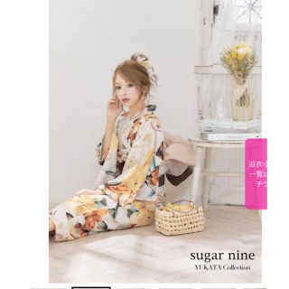 sugar 門りょう様着用 アンティークオレンジフラワー浴衣の通販 by