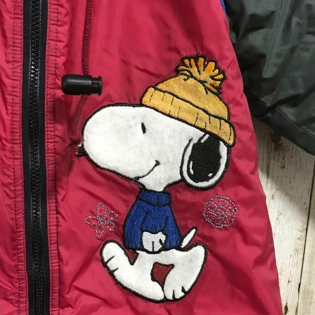 PEANUTS ピーナッツ スヌーピー カバーオール 防寒 アウター レッド