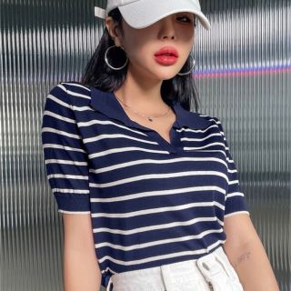 ザラ(ZARA)のshein完売商品 ボーダートップス(Tシャツ(半袖/袖なし))