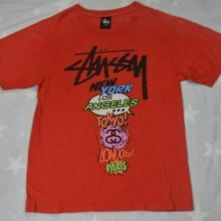 ステューシー(STUSSY)のステューシー Tシャツ ワールド ツアー 綿100％ stussy /8509(Tシャツ/カットソー(半袖/袖なし))