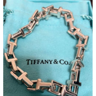 Tiffany & Co. - 【美品】Tiffany Tチェーンブレスレット　スターリングシルバー