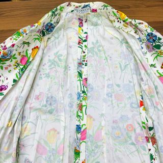 Gucci - GUCCI グッチ ヴィンテージ ワンピース フローラ 花柄 半袖
