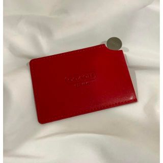 コーチ(COACH)のCOACH / コーチ　コンパクトミラー＆ミラーケース　レッド(ミラー)