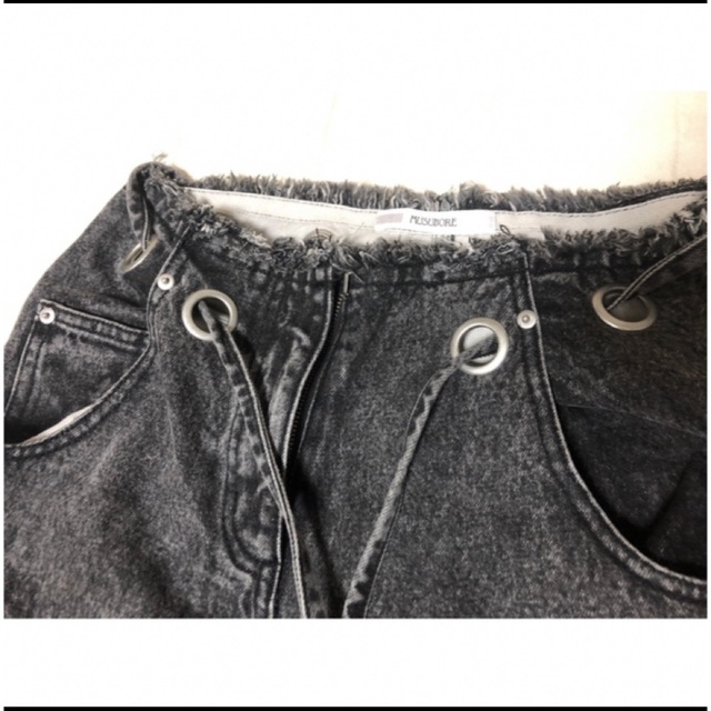 L'Appartement DEUXIEME CLASSE - musubore ワイドハトメデニムパンツ