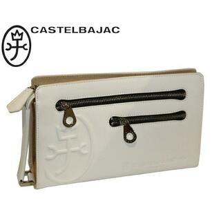 カステルバジャック(CASTELBAJAC)のカステルバジャック トリエⅡ クラッチバッグ 075201 ホワイト(セカンドバッグ/クラッチバッグ)