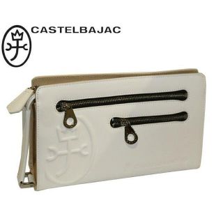 カステルバジャック(CASTELBAJAC)のカステルバジャック トリエⅡ クラッチバッグ 075201 ホワイト(セカンドバッグ/クラッチバッグ)