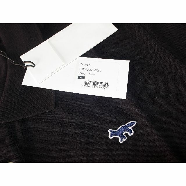 MAISON KITSUNE'(メゾンキツネ)のmaison kitsune NAVY FOX ポロシャツ XL black メンズのトップス(ポロシャツ)の商品写真