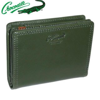 クロコダイル(Crocodile)のCrocodile クロコダイル 二つ折り財布 205-8684 グリーン(折り財布)