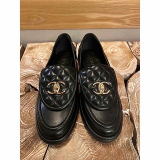 CHANEL シャネル CCロゴ マトラッセ ローファー