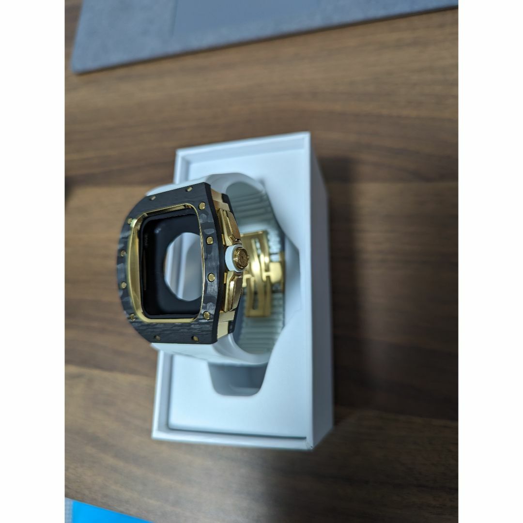 apple watch カーボン ケース カバー 45mm メンズ 腕時計 新品 スマホ/家電/カメラのスマホアクセサリー(その他)の商品写真