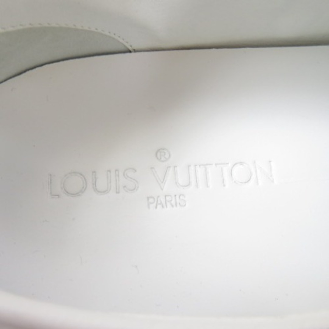 未使用品 LOUIS VUITTON ルイヴィトン ダミエ柄 ローカット ヴィンテージ 25.5cm スニーカー レザー ホワイト