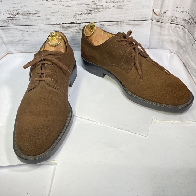 TOD'S】トッズ プレーントゥ スエード ドレス ビジネスシューズ US7