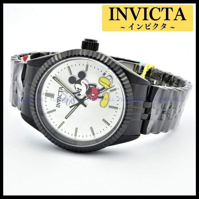 INVICTA 腕時計 43872 クォーツ ミッキーマウス ブラック