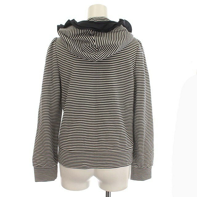 最新のデザイン TO BE CHIC フリル スパンコールパーカー ボーダー