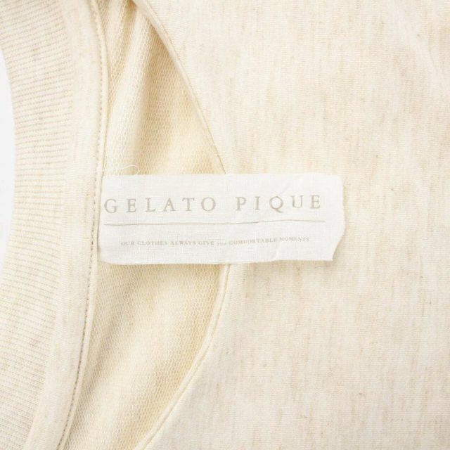 gelato pique(ジェラートピケ)のgelato pique 21SS ロングワンピース ルームウェア F ベージュ レディースのワンピース(ロングワンピース/マキシワンピース)の商品写真