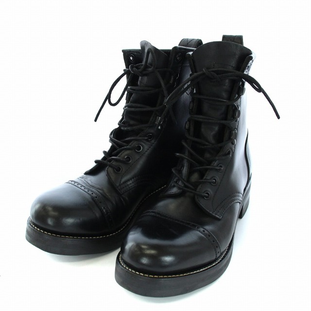 RUDE GALLERY REBELS LACE UP BOOTS28cm筒高