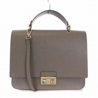 フルラ(Furla)のフルラ BELLA 2WAY ハンドバッグ ショルダーバッグ レザー グレージュ(ハンドバッグ)