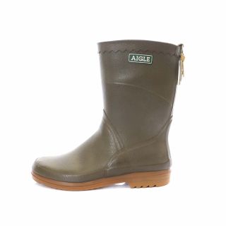 エーグル(AIGLE)のエーグル AIGLE レインブーツ 長靴 FR37 23.5cm カーキ(レインブーツ/長靴)