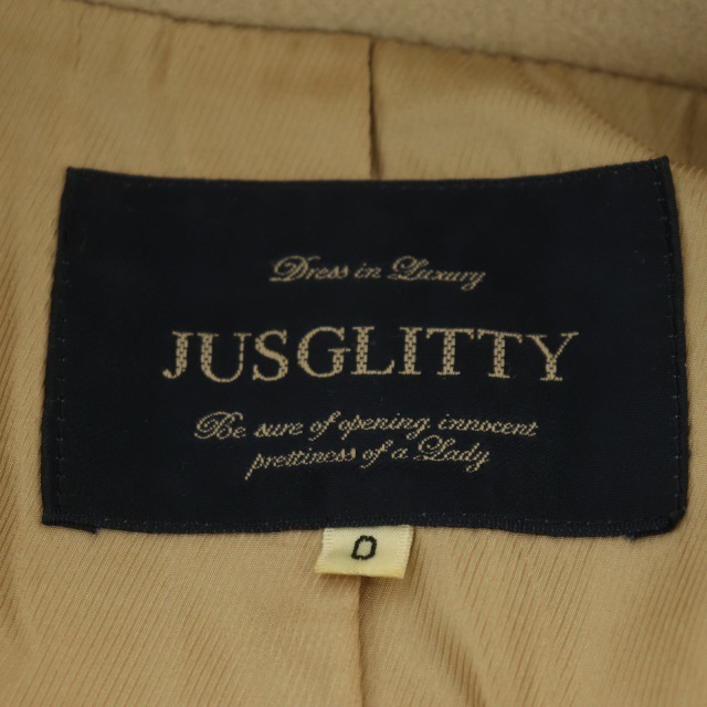 JUSGLITTY(ジャスグリッティー)のジャスグリッティー ウールアンゴラチェスターコート アウター ロング 総裏地 レディースのジャケット/アウター(その他)の商品写真