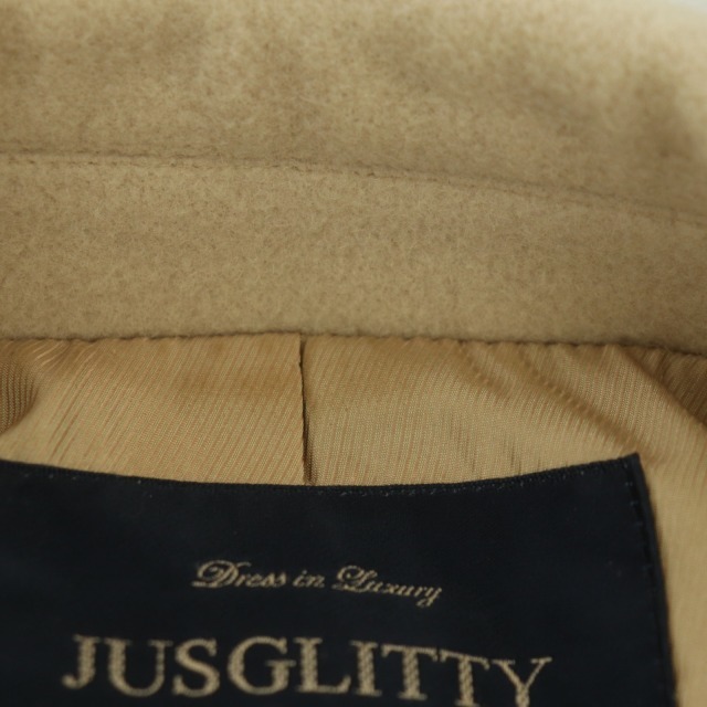 JUSGLITTY(ジャスグリッティー)のジャスグリッティー ウールアンゴラチェスターコート アウター ロング 総裏地 レディースのジャケット/アウター(その他)の商品写真