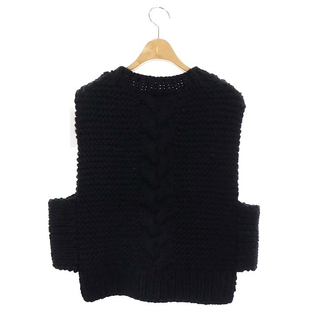 HYKE - ハイク 22AW CABLE-KNIT CROPPED VEST ニットベストの通販 by