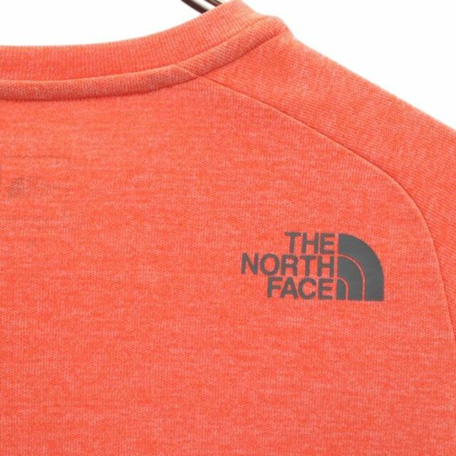 THE NORTH FACE(ザノースフェイス)のノースフェイス クルーネック ワンポイントロゴプリント 半袖 Tシャツ M オレンジ系 THE NORTH FACE NT31670 レディース 【中古】  【230602】 メール便可 レディースのトップス(Tシャツ(半袖/袖なし))の商品写真