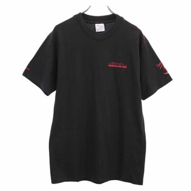 ヘインズ 90s  DREAMS COME TRUE ツアー 半袖 Tシャツ M ブラック Hanes WONDERLAND 1999 ドリカム ツアーTシャツ メンズ   【230602】 メール便可