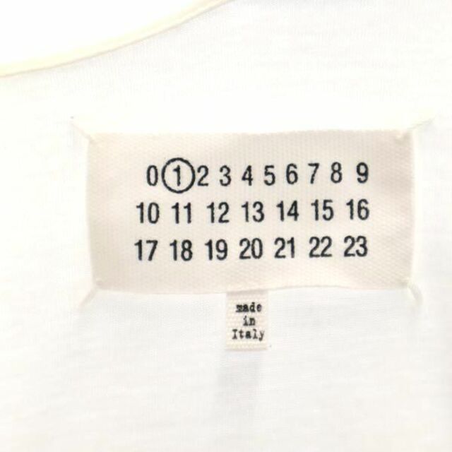 メゾンマルジェラ アシンメトリー カットソー 1 白系 Maison Margiela