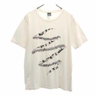 本物ナンバーナインデニムNUMBERNINEロゴプリント半袖Tシャツメンズ黒S