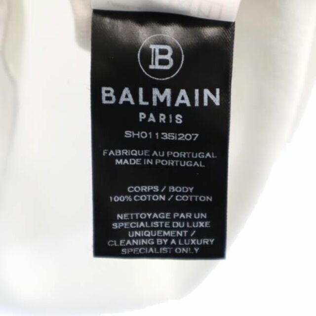 バルマン ロゴ 半袖 Tシャツ M ホワイト系 BALMAIN メンズ   【230602】 メール便可