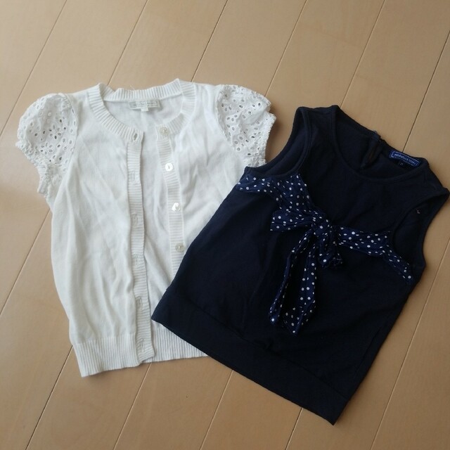 familiar(ファミリア)のNICHOLAS&BEARS  カーディガン&Tシャツ キッズ/ベビー/マタニティのキッズ服女の子用(90cm~)(カーディガン)の商品写真