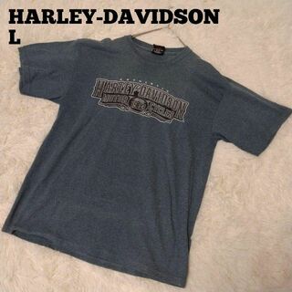 ハーレーダビッドソン(Harley Davidson)のHARLEY-DAVIDSON ハーレーダビットソン L グレー(Tシャツ/カットソー(半袖/袖なし))