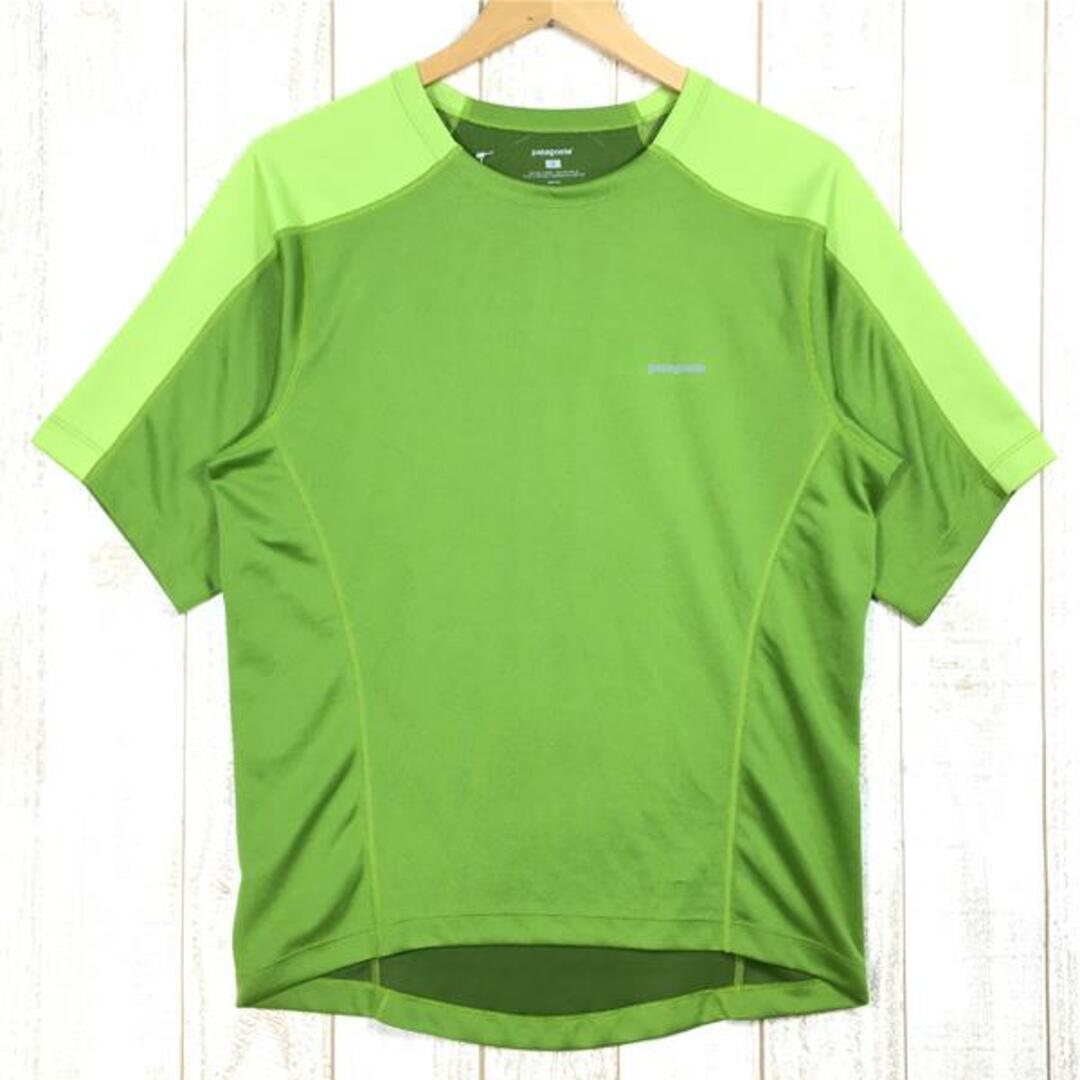 MENs S  パタゴニア ランシェード Tシャツ RUNSHADE T-SHIRT PATAGONIA 24356 JND グリーン系