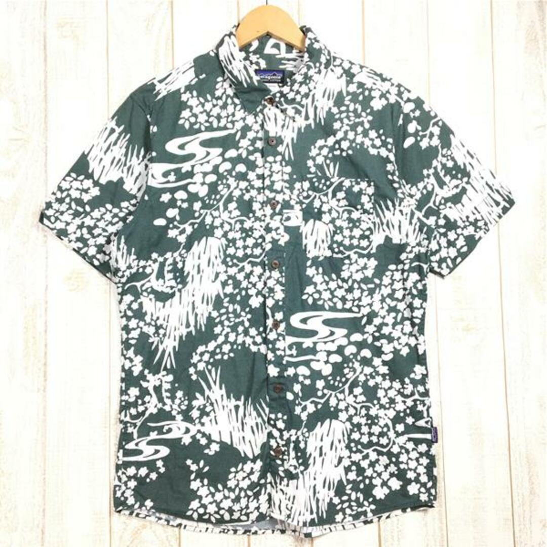 MENs M  パタゴニア ハーベスト シャツ Harvest Shirt アロハシャツ 生産終了モデル 入手困難 PATAGONIA 54095 CMI グリーン系