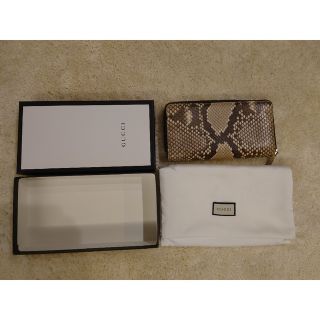 グッチ(Gucci)のグッチ　財布　パイソン ジップアラウンドウォレット(財布)