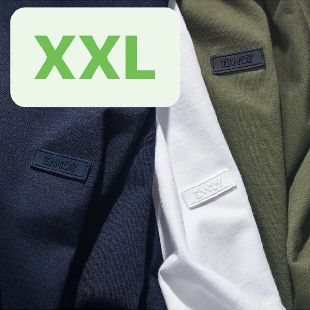 1LDK SELECT - ENNOY 3PACK T-SHIRTS (WHT/NVY/OLV) XXLの通販 by uji 