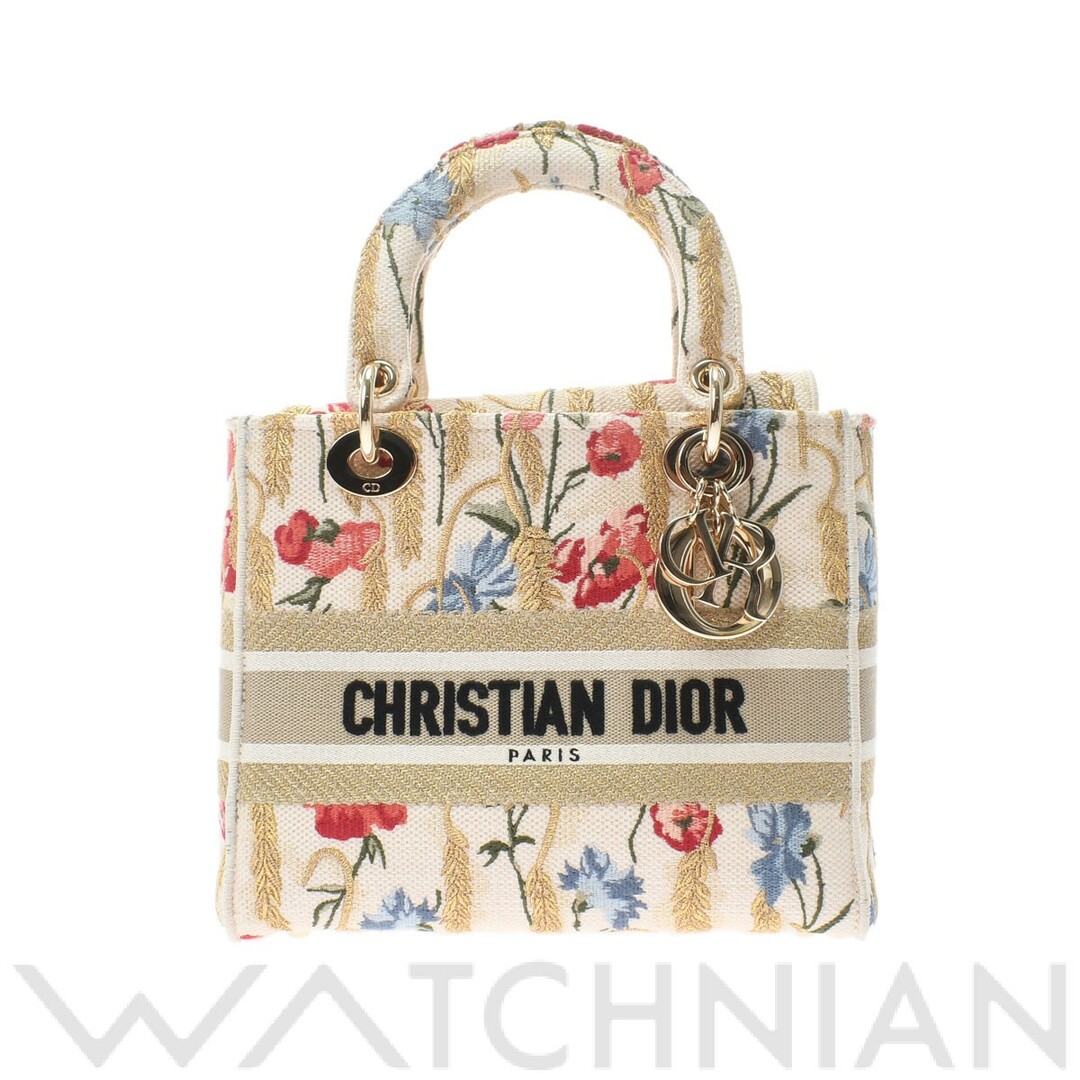 ディオール Dior M0565ORTN_M918 レディース ハンドバッグ マルチカラー /ゴールド金具 ハイビスカスエンブロイダリーキャンバス