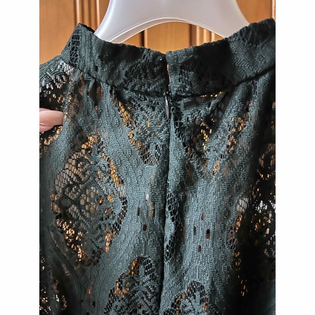 Ameri VINTAGE(アメリヴィンテージ)のAmeri LACE SHIRRING DRESS レディースのワンピース(ロングワンピース/マキシワンピース)の商品写真