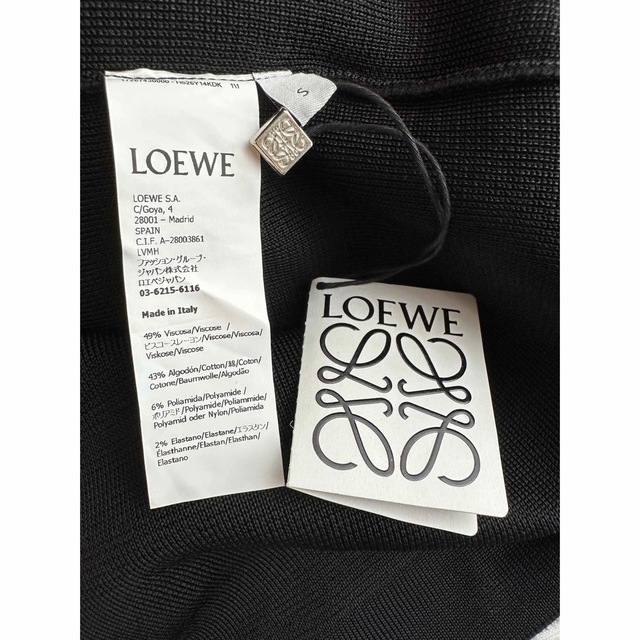 LOEWE 新品未使用 ロエベ アナグラム ロゴ コットンセーター ブラック 黒 Sの通販 by pinkayaka's shop｜ロエベならラクマ