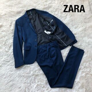 ザラ(ZARA)のZARAザラ　セットアップスーツ　サイズ44　青ブルー(セットアップ)